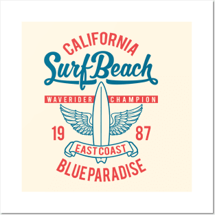 Surf Beach Posters and Art